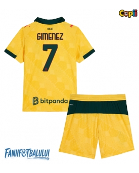 AC Milan Santiago Gimenez #7 Echipament de Fotbal Replică 2025-26 Copii Treilea (+ Șorturi)